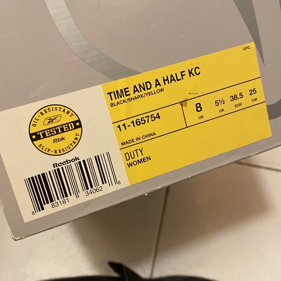 NWOT Reebok Duty Proof Time and a Half KC Leather Sneakers - Picture 6 of 6